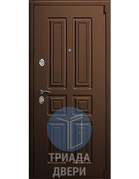 утепленная недорогая дверь с мдф и двумя замками