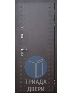 наружная трехконтурная дверь с отделкой мдф