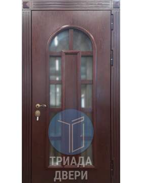 трехконтурная одностворчатая дверь мдф для загородного дома